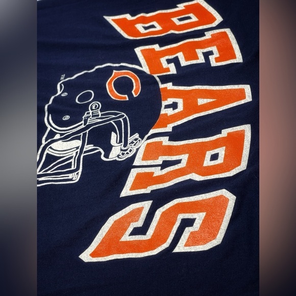 Vintage‎ 90s Chicago Bears Football Single Stitch Tee Shirt XL Logo 7 - Picture 6 of 9